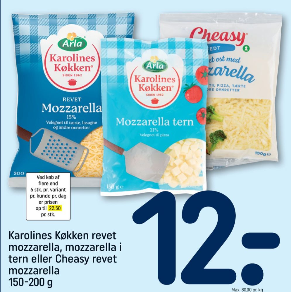 Cheasy, Revet ost Mozzarella