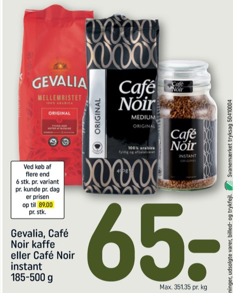 Gevalia Original, Kaffe Formalet