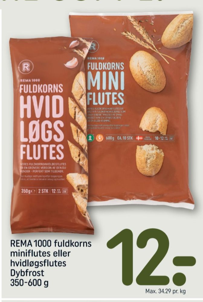 Rema 1000, Fuldkorns Mini Flutes