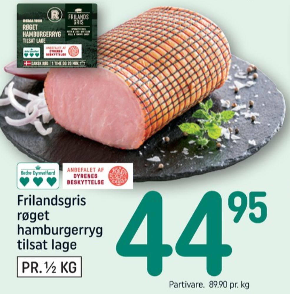 Rema 1000, Hamburgerryg