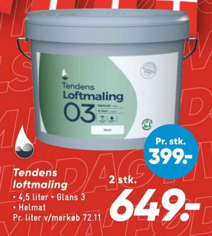 Tendens, Maling