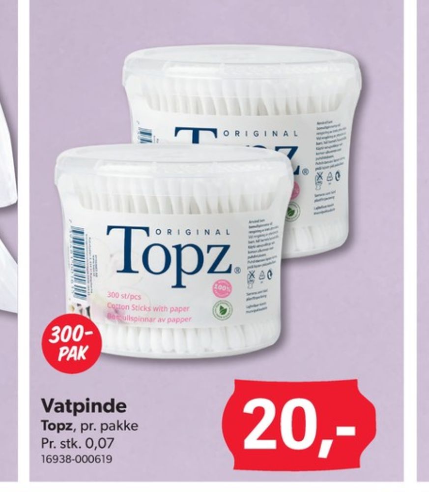 Topz, Vatpinde