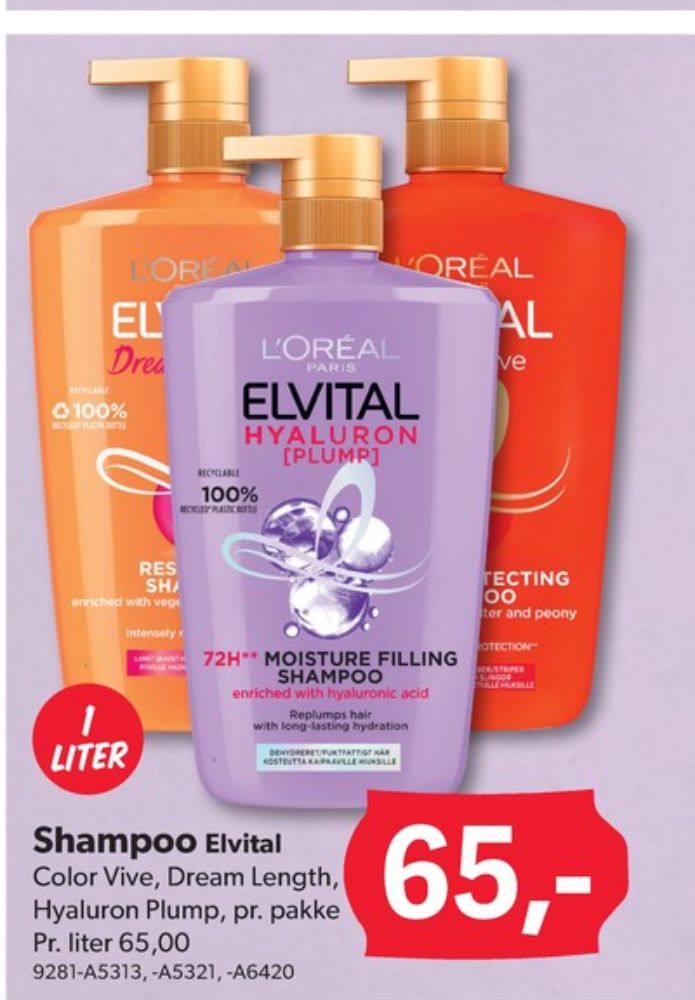 Loreal Elvital, Shampoo