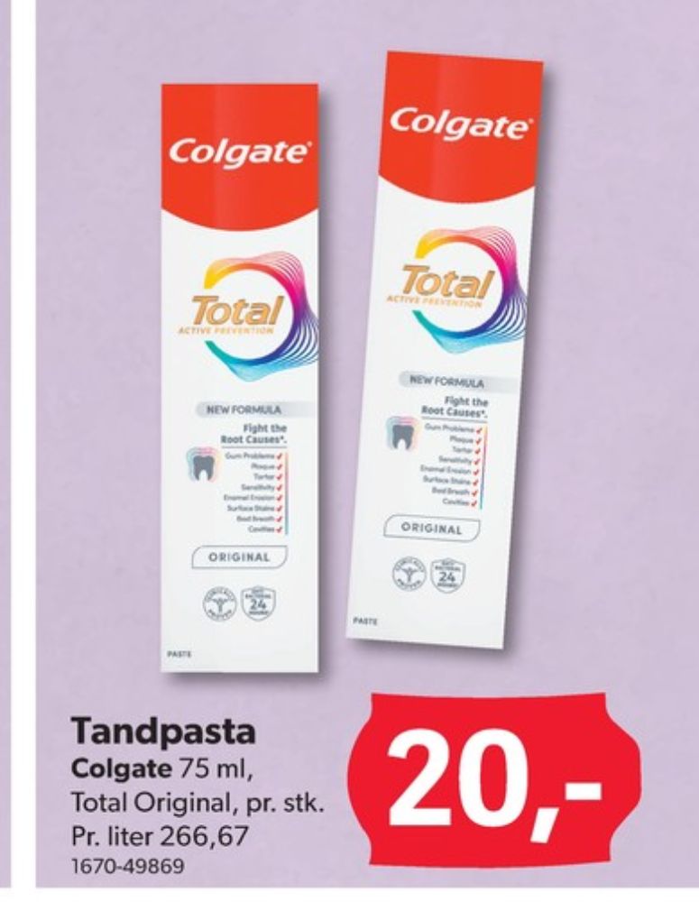 Colgate, Tandpasta