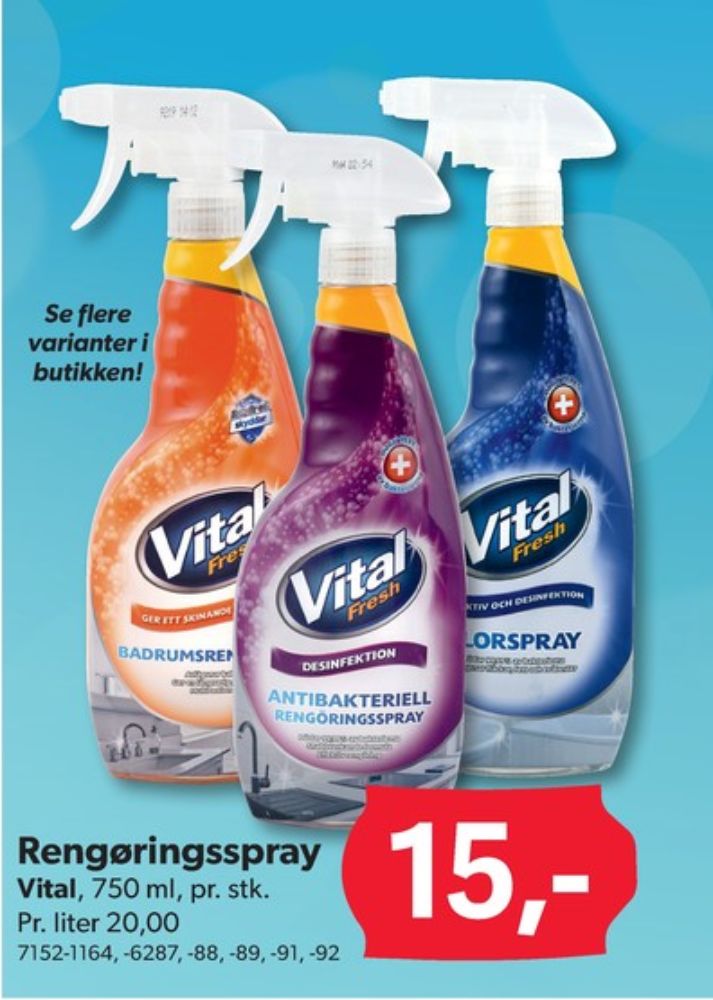 Vital Fresh, Rengøring - universal
