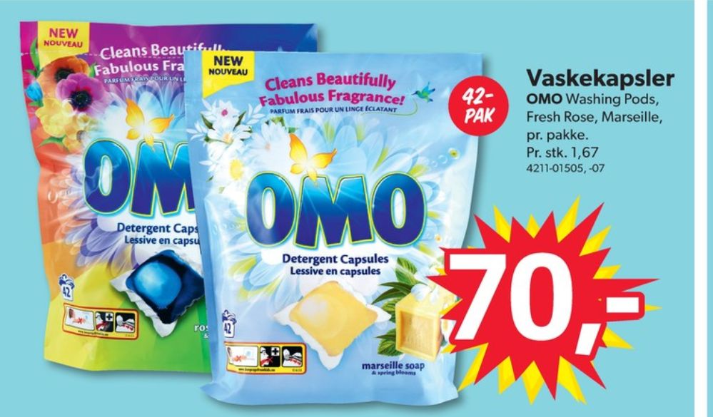 Omo, Vaskemiddel-tabs