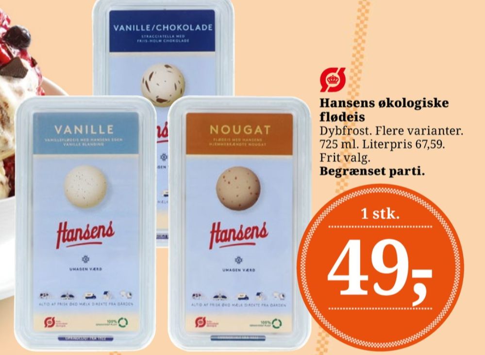 Hansens, Vanilje is