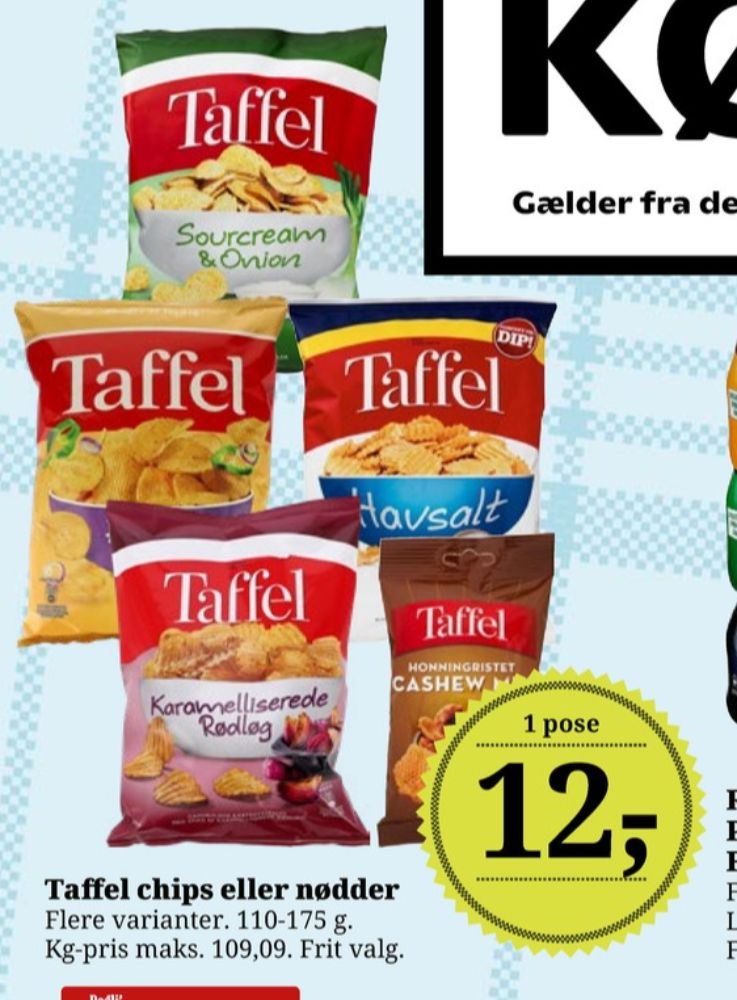 Taffel, Sour Cream & Onion Chips