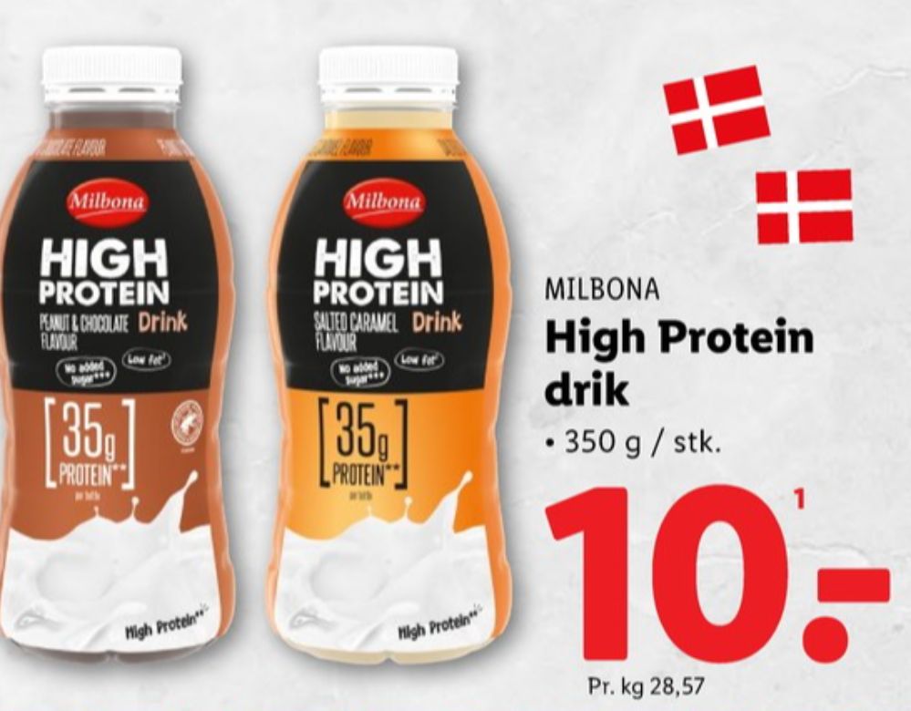 Milbona, High Protein Salted Caramel Drink