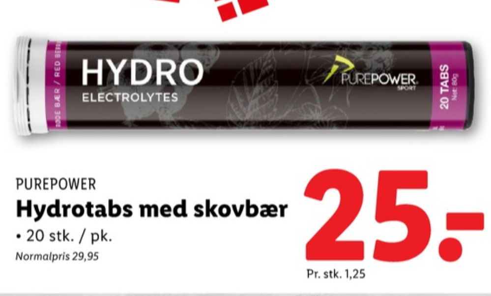 PurePower, Træningstilskud
