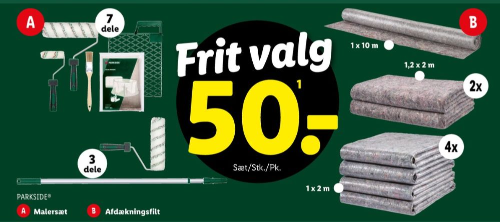 Parkside, Afdækningsfilt