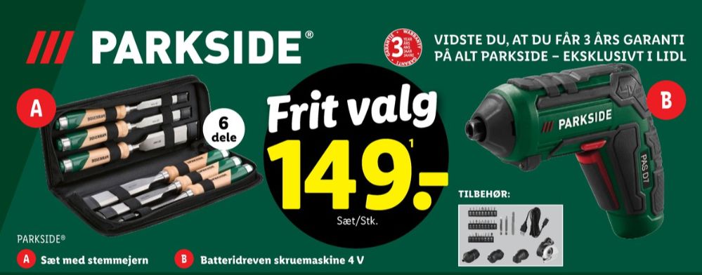Parkside, Stemmejernssæt