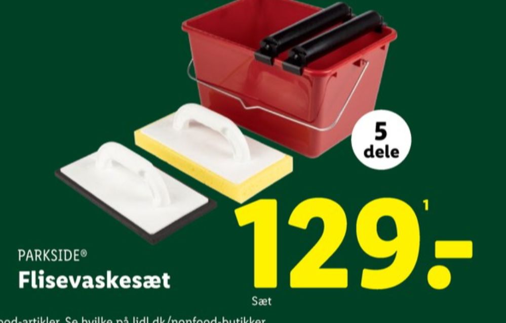 Parkside, Flisevaskesæt