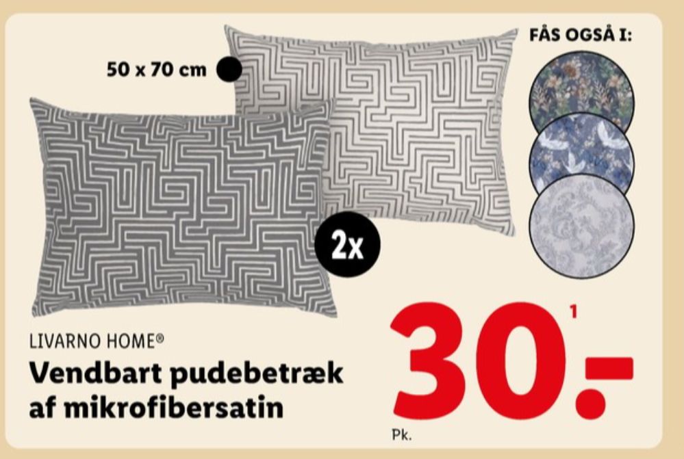 Livarno, Pudebetræk