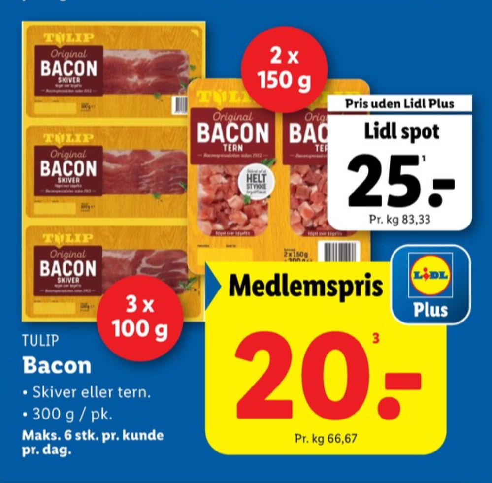 Tulip, Bacontern