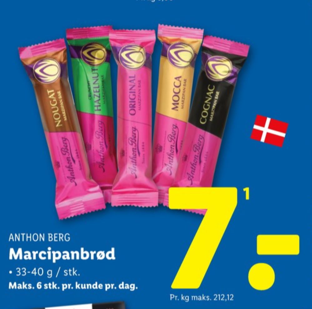 Anthon Berg, Marcipanbrød Hazelnut