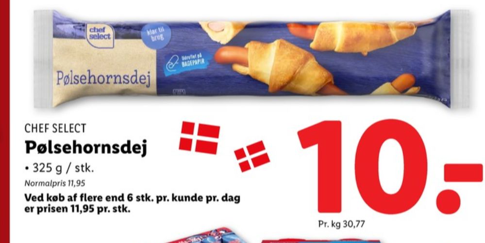 Chef Select, Pølsehornsdej