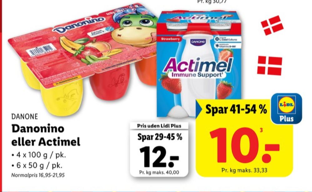 Danone Danonino, Jordbær, Banan & Abrikos yoghurt