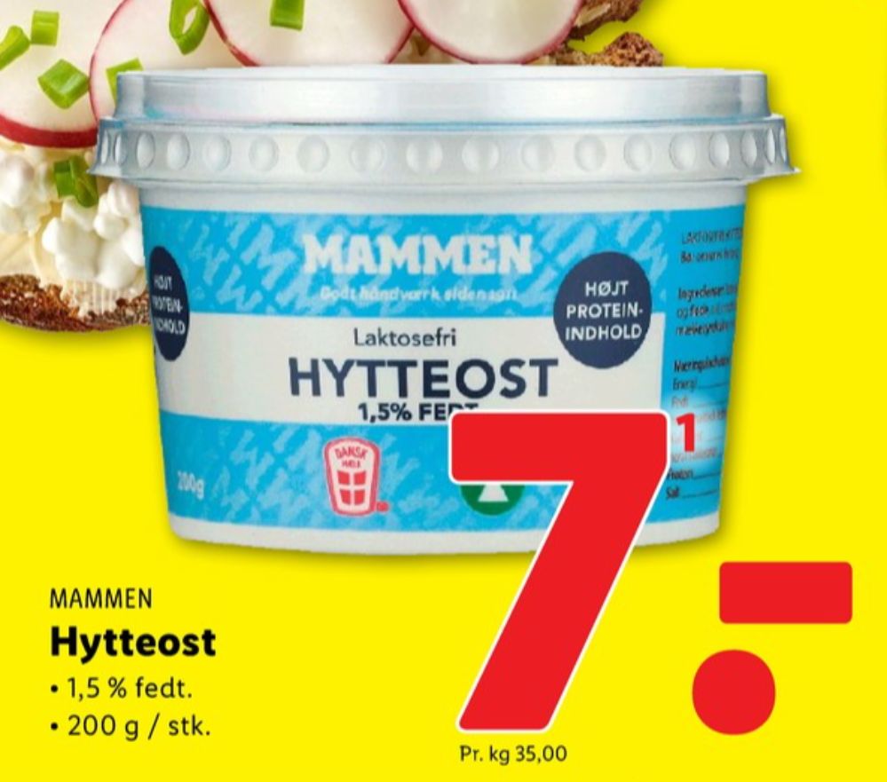 Mammen, Hytteost 1,5%