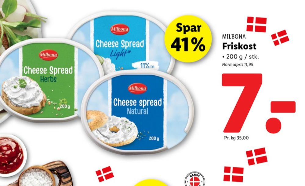Milbona, Smøreost Naturel
