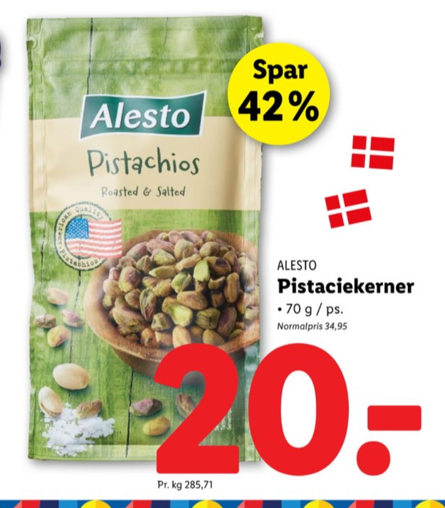 Alesto, Pistacienødder