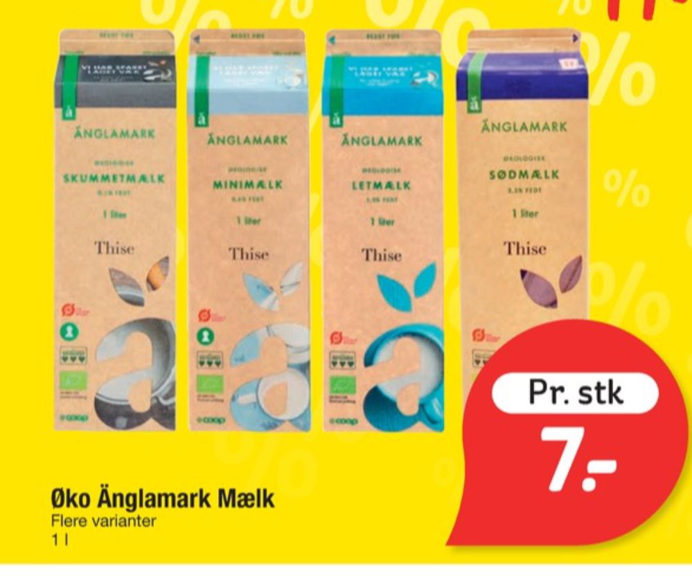 Änglamark Thise, Minimælk