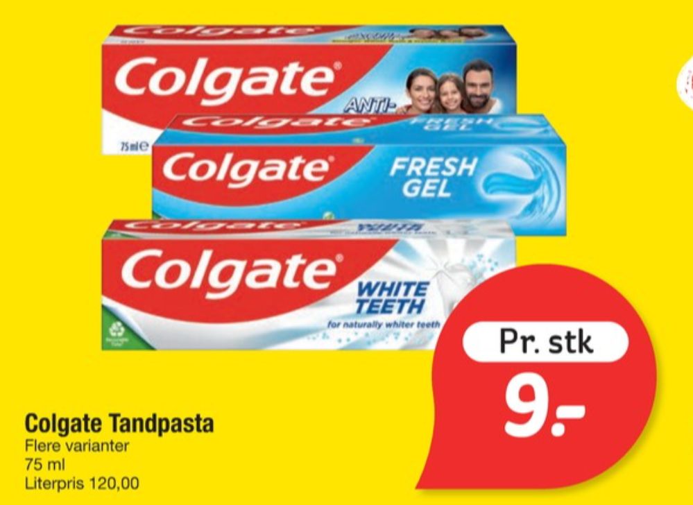 Colgate, Tandpasta