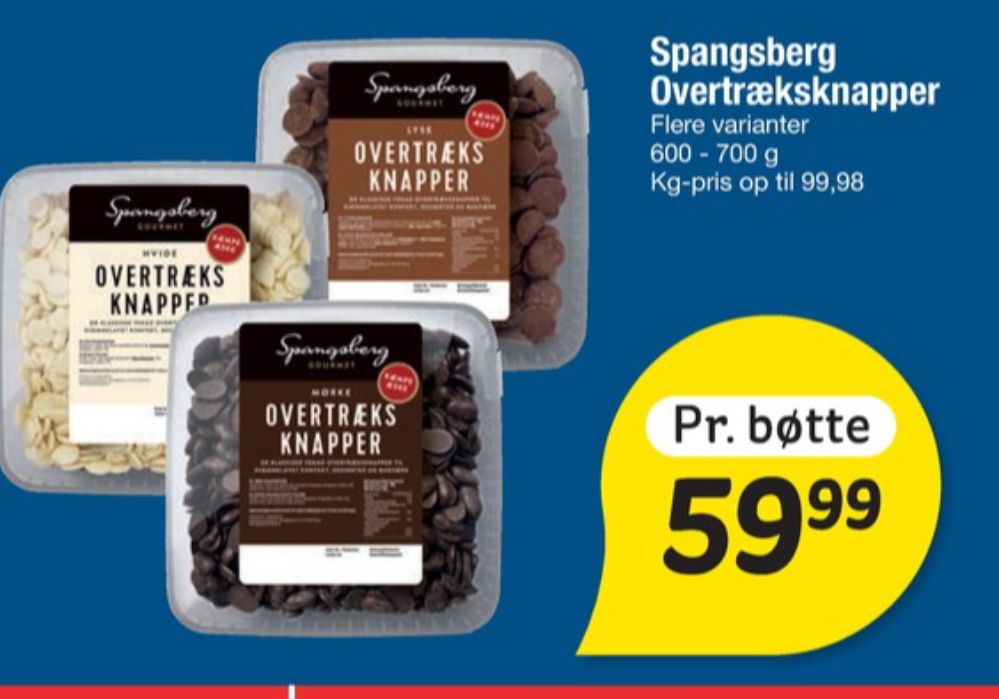 Spangsberg, Overtræksknapper Hvide
