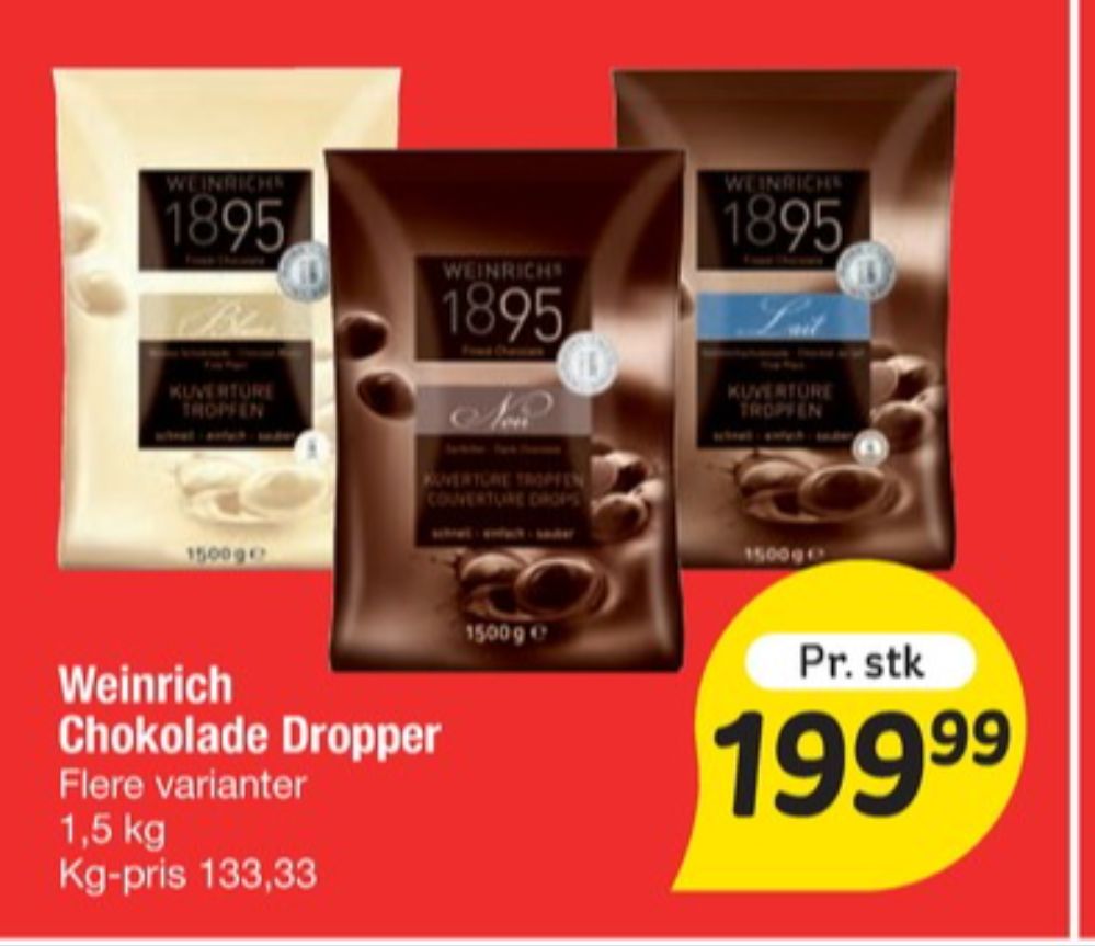 Weinrich, Chokoladeknapper Blanc