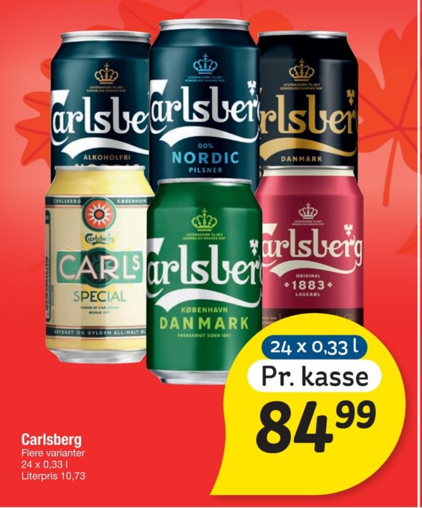 Carlsberg Sort guld, Øl 24 pk.