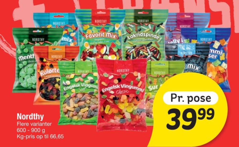 Nordthy Menthol Toppe, Slikposer