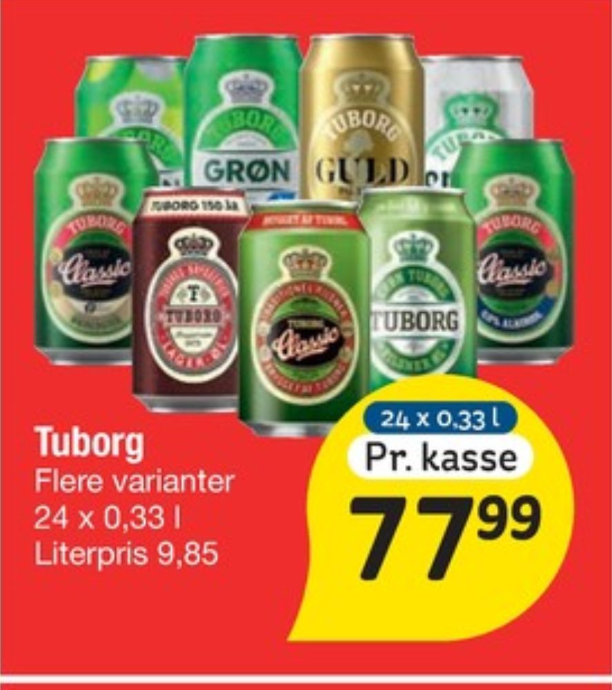 Tuborg Guld, Øl 24 pk.