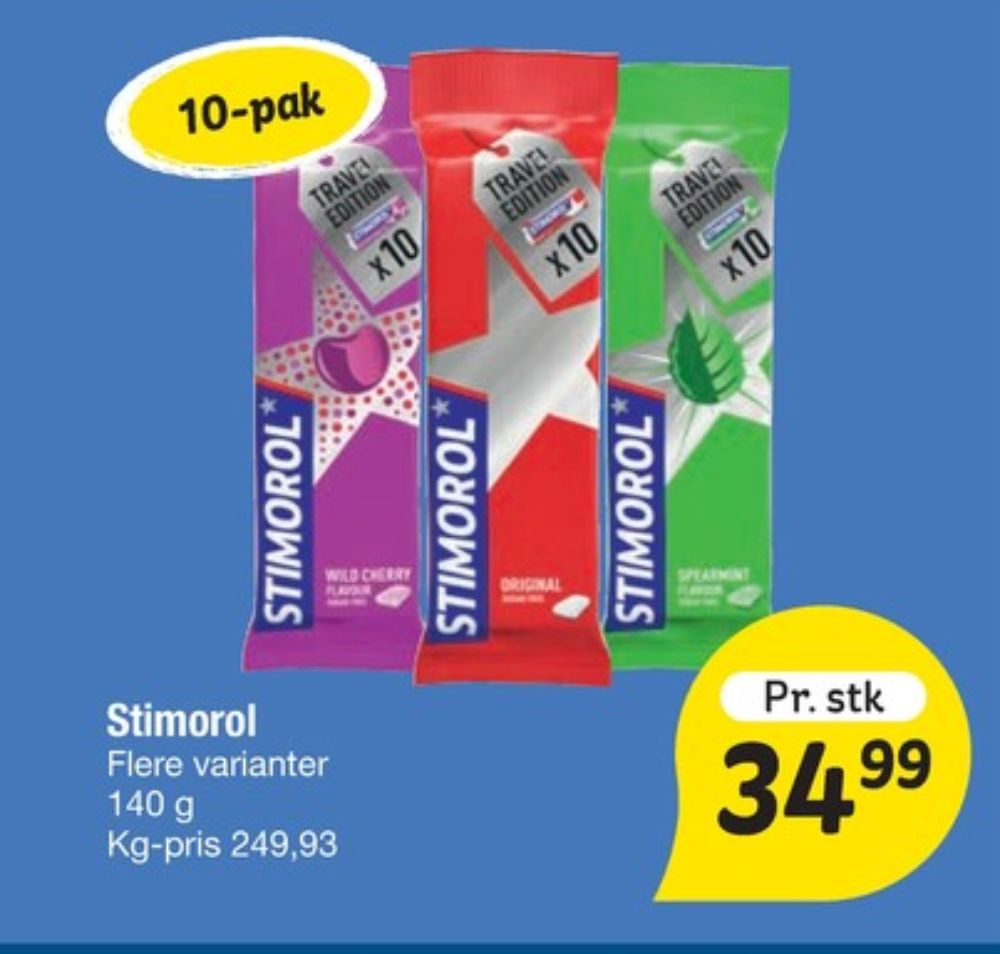 Stimorol, Tyggegummi Spearmint