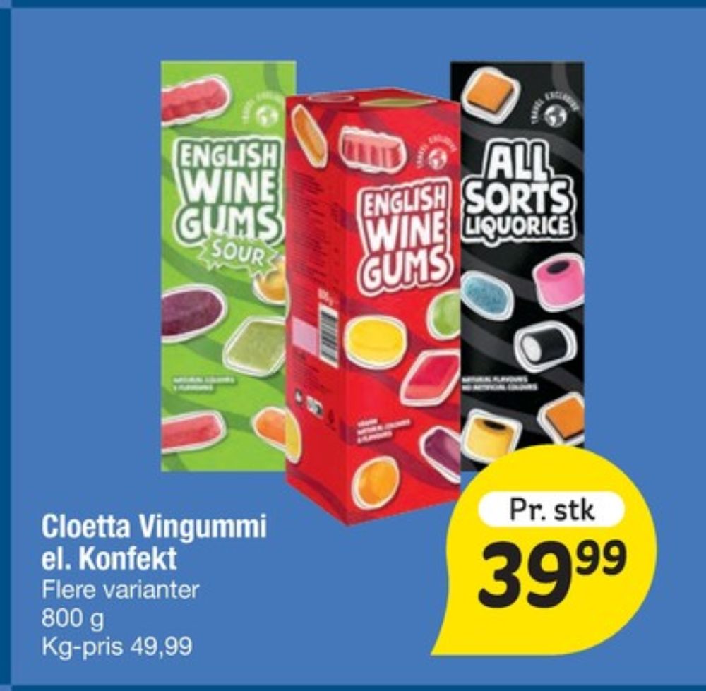 Cloetta All Sorts Liquorice, Slik