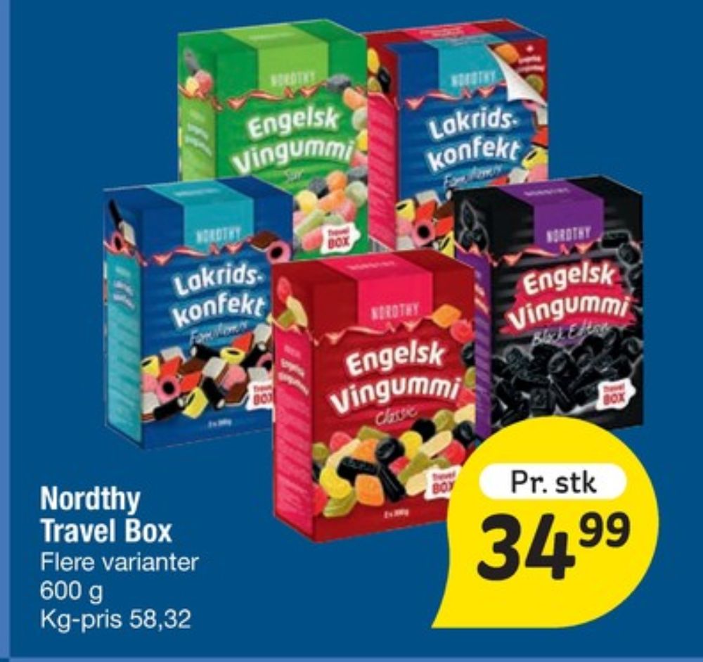 Nordthy Travel Box, Lakridskonfekt Familiemix