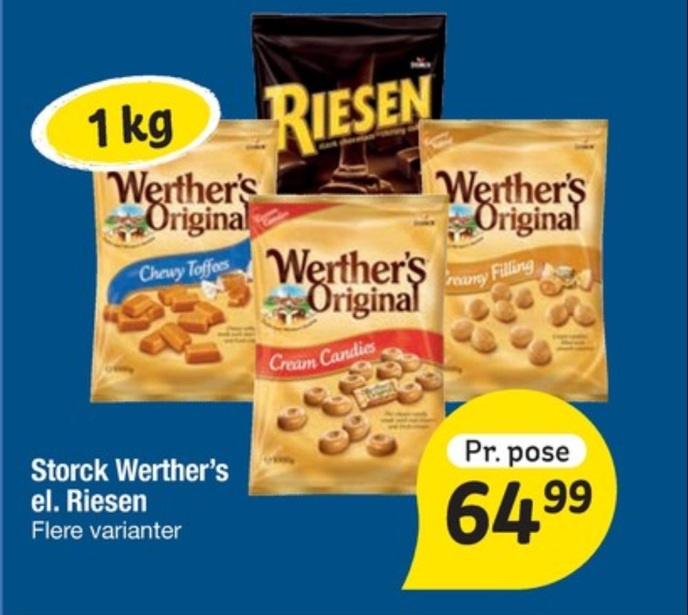 Werthers Original, Karameller Chewy Toffees