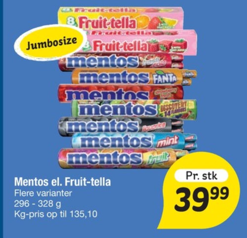 Mentos, Pastiller Fanta