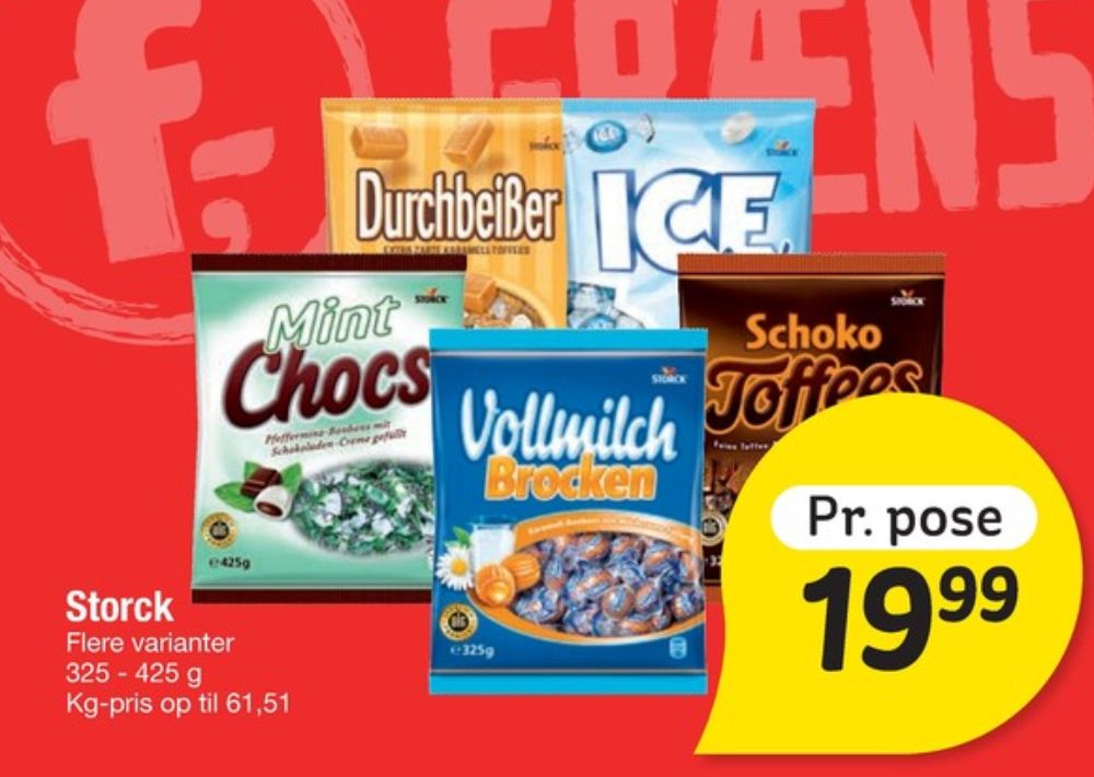 Storck Schoko Toffees, Karameller