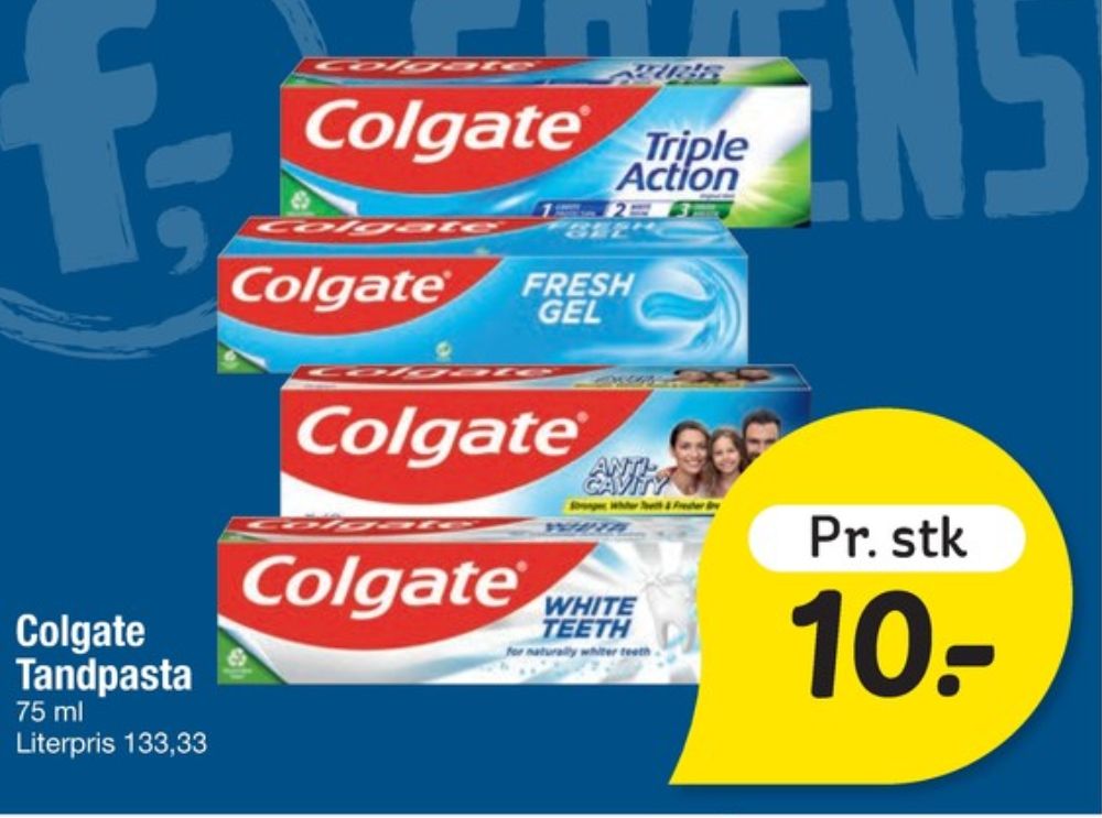 Colgate, Tandpasta