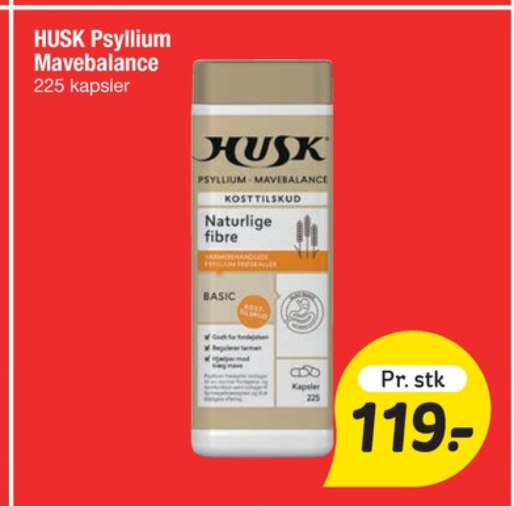 Husk, Kosttilskud