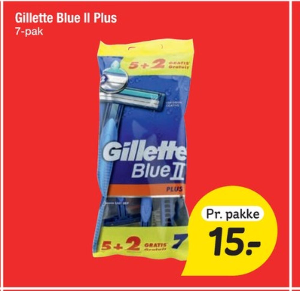 Gillette Blue ll, Engangsskraber