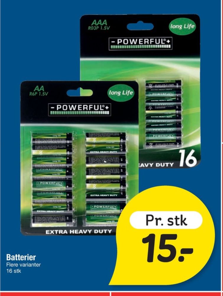 Batterier