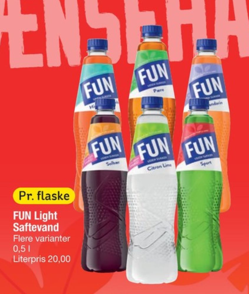 Fun Light, Jordbær & Appelsin Læskedrik