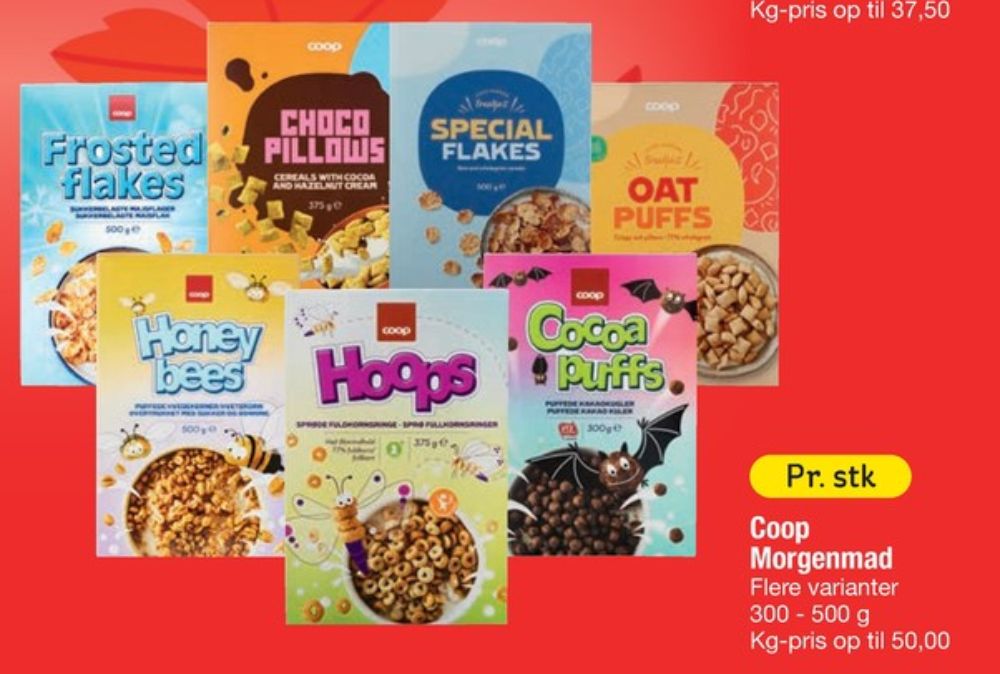 Coop Frosted Flakes, Morgenmadsprodukt
