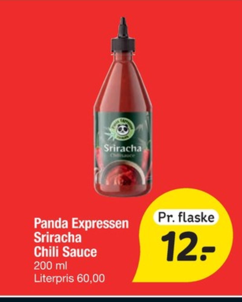 Panda Expressen , Sriracha Chilisauce