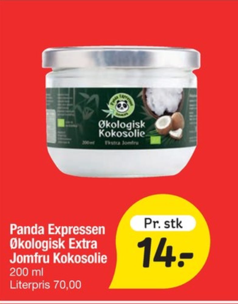 Panda Expressen , Kokosolie