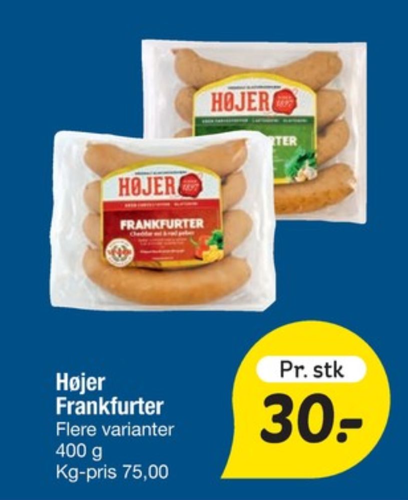 Højer Pølser, Frankfurter Ramsløg & Urter