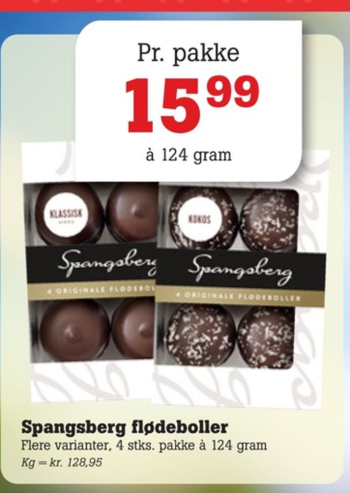 Spangsberg, Flødeboller Kokos