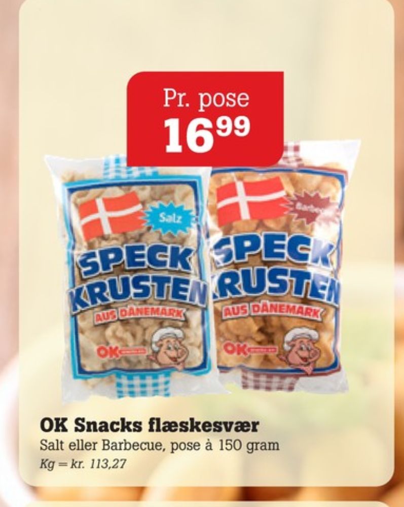 OK Snacks, Flæskesvær Barbecue