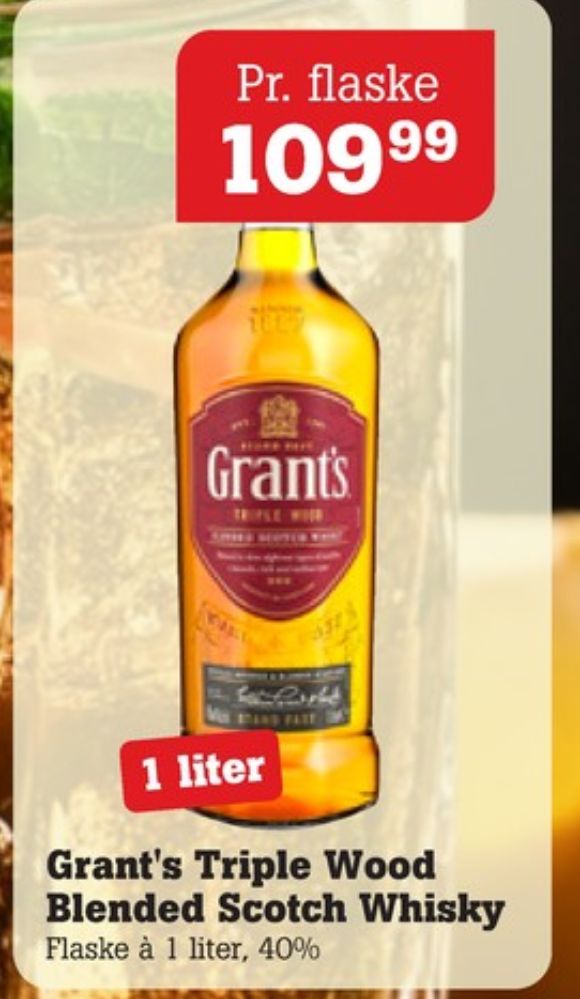 Grants Triple Wood, Whisky